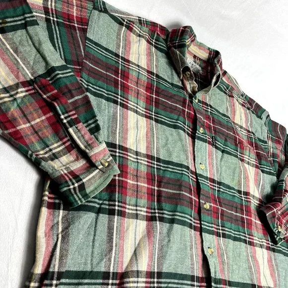 Lot of 5 Plaid Shirts Men's L/XL Plaid Button Down Shirts Woolrich J. Crew EUC - Picture 7 of 13